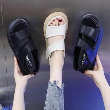 Kocaiwei παραθαλάσσιες σανδάλια – TPU άνω μέρος, δάχτυλο σε σχήμα ψαριού, Velcro κλείσιμο, πλατφόρμα σόλα 3-5 cm, αναπνεύσιμες, ελαφριές και αντιολίσθητικές