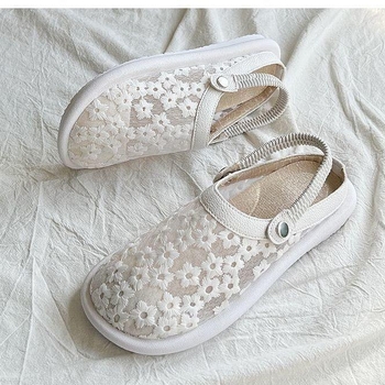 Sandále s otvoreným zadným dielom, PU horný diel, gumová podrážka, mikrovláknová podšívka, elastické zapínanie