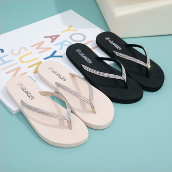 Lu Lanson žabky - syntetická koža vršok, EVA podrážka, ručne maľovaný vzor, výška podrážky 0-3 cm