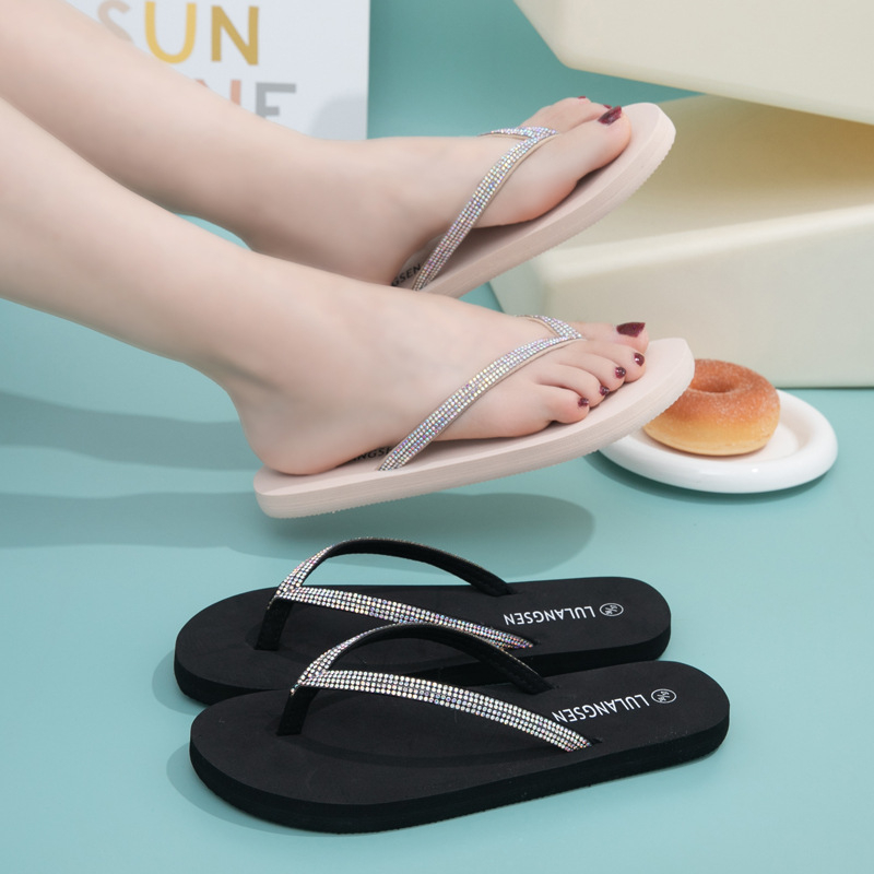 Lu Lanson žabky - syntetická koža vršok, EVA podrážka, ručne maľovaný vzor, výška podrážky 0-3 cm