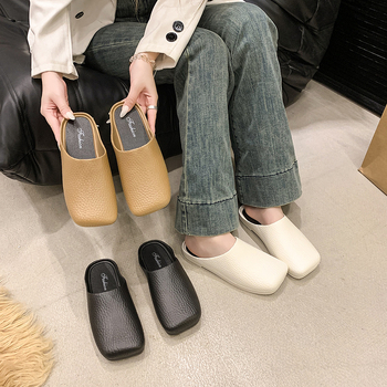 Baotou dámske slip-on papuče, voľnočasový štýl, PVC vrchná látka, PVC podrážka, technológia injekčnej podrážky