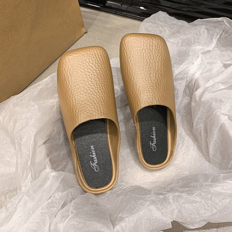 Baotou dámske slip-on papuče, voľnočasový štýl, PVC vrchná látka, PVC podrážka, technológia injekčnej podrážky