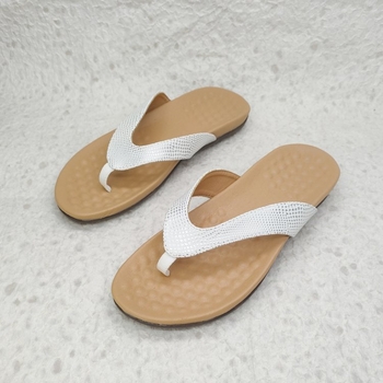 Pločaste flip-flop sandale za odrasle, PU gornji dio, podstava od svinjske kože, debljina potplata 3–5 cm, slip-on, papuče za plažu