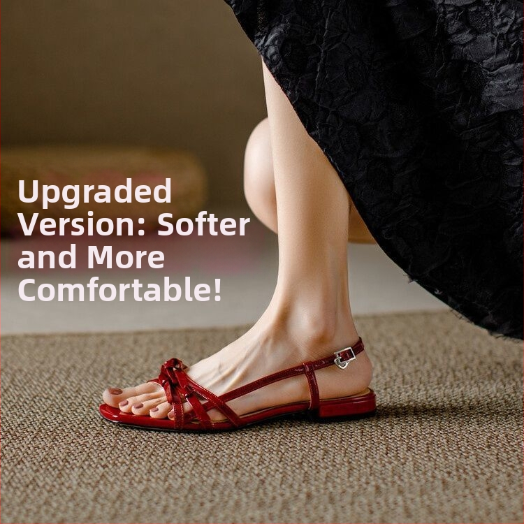 Dámske sandále s jedným remienkom a mašličkou, štvorcový nos, PU vrchný materiál, gumová podrážka, zapínanie na sponu, pohodlné