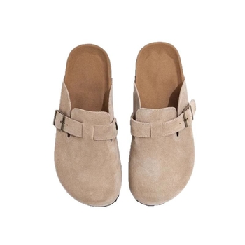 Ženske cipele od nubuk kože, zatvoren nos, slip-on, gumeni đon, vodootporne, proljeće 2025