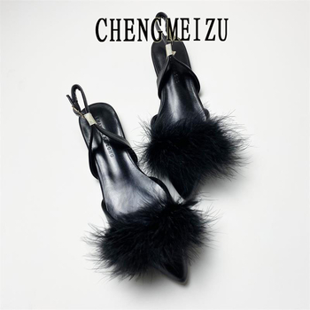 Ženské letné sandále - vrchný materiál mikrovlákno, štvorcový nos, zapínanie s prackou, zadný remienok, priedušné