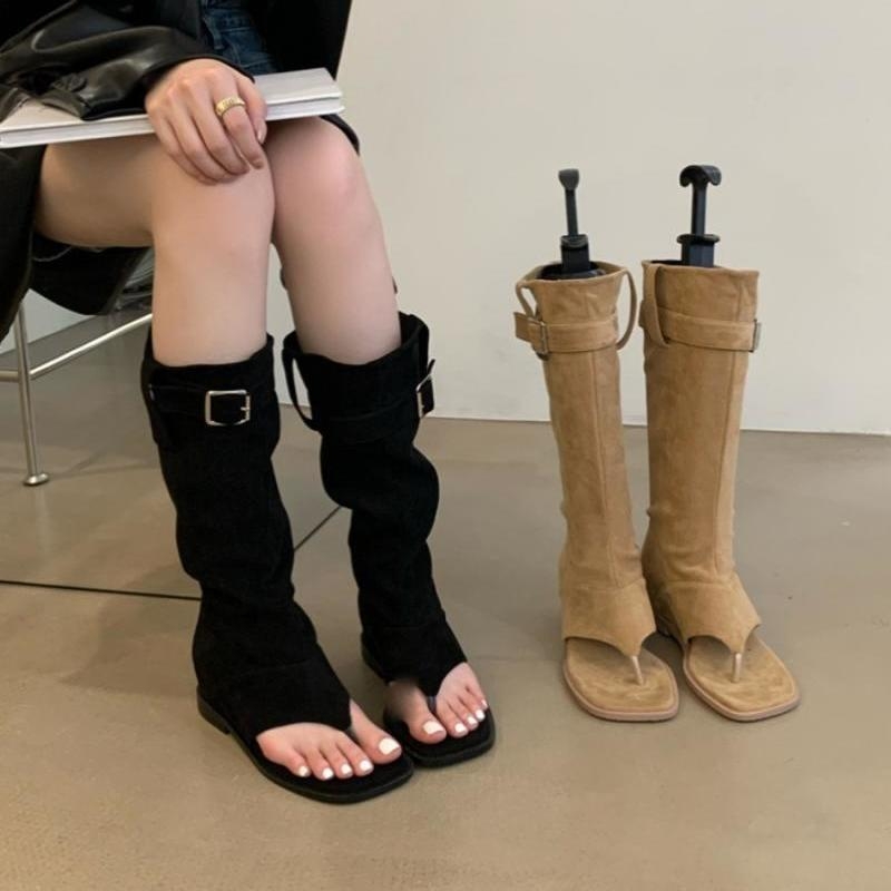 Dámske čižmy s zadným zipsom, vršok z mikrovlákna, štvorcový nos, nízky členok, gumová podrážka