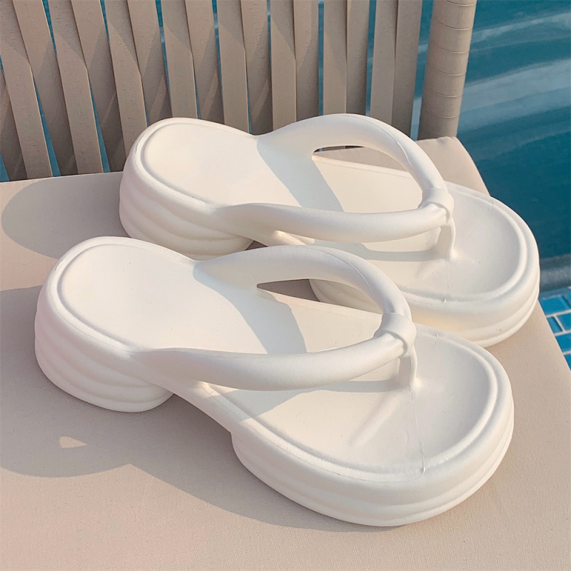 Ženske flip-flop sandale za plažu – debeli potplat, EVA gornji dio i EVA đon, protuklizne, slip-on, tehnologija ubrizgavanja đona