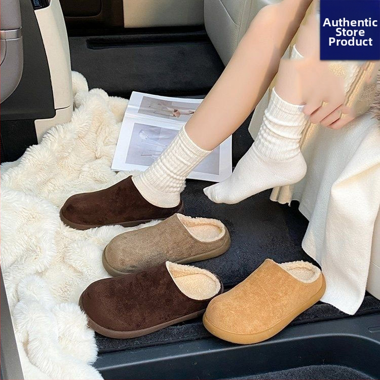 Dámske papuče z umelej kožušiny s vnútornou výstelkou, PU podrážka, injektovaná konštrukcia, plochá podrážka