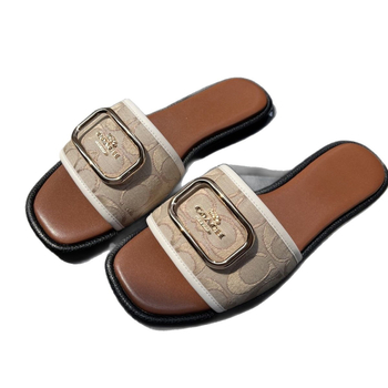 Jednopalasne platnene sandale za odrasle, casual stil, ravna gumena potplata