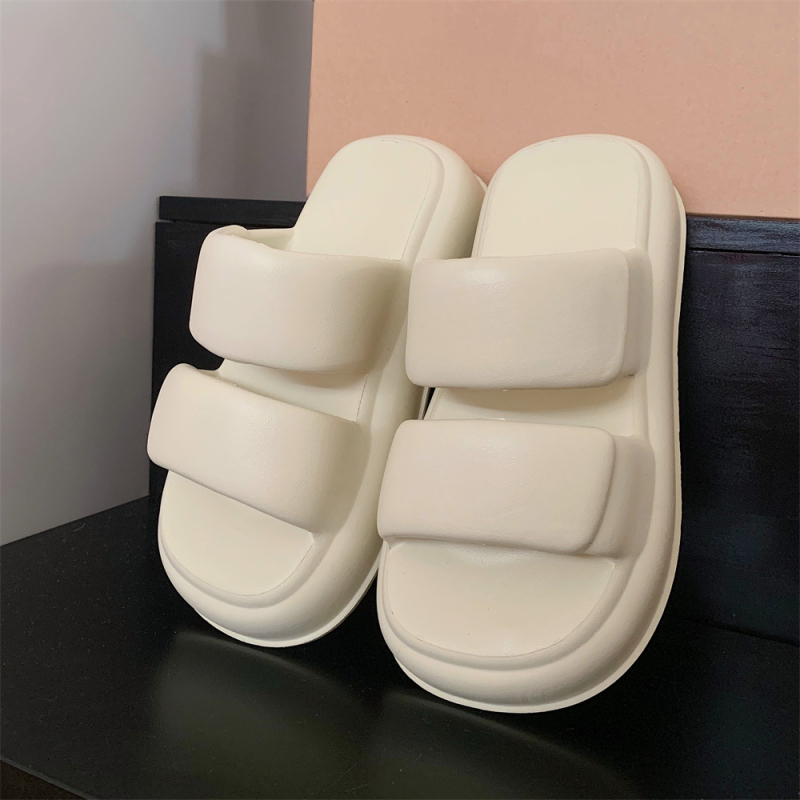 Sandale s debelim potplatom i dvostrukim remenima, EVA gornji dio, EVA potplat, debljina 5–8 cm, slip-on