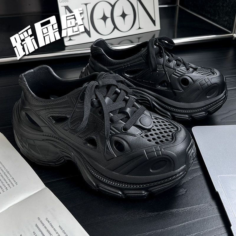 Unisex topánky s dierkami – horný EVA materiál, ľahké, bežné sandále do vody na pláž, podrážka 3.5 cm+