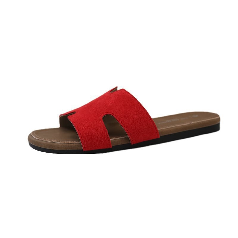 Πέδιλα με ένα λουρί, επάνω μέρος από Ultra-Fiber δέρμα, καουτσούκ σόλα, στρογγυλή μύτη, καλοκαίρι 2025