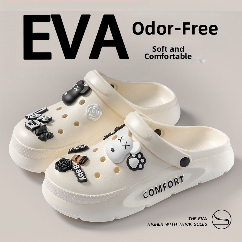 EVA sandale s debelim potplatom, protuklizne, kopča za zatvaranje, visina pete 7 cm, ljeto