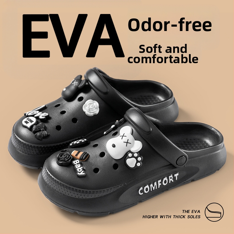 EVA sandale s debelim potplatom, protuklizne, kopča za zatvaranje, visina pete 7 cm, ljeto