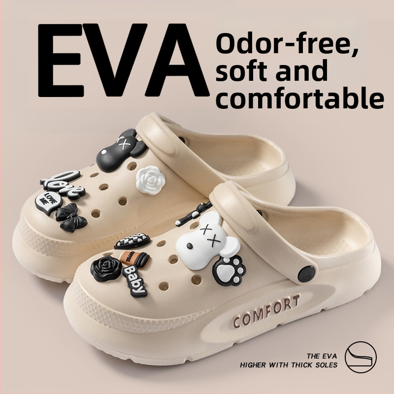 EVA sandale s debelim potplatom, protuklizne, kopča za zatvaranje, visina pete 7 cm, ljeto