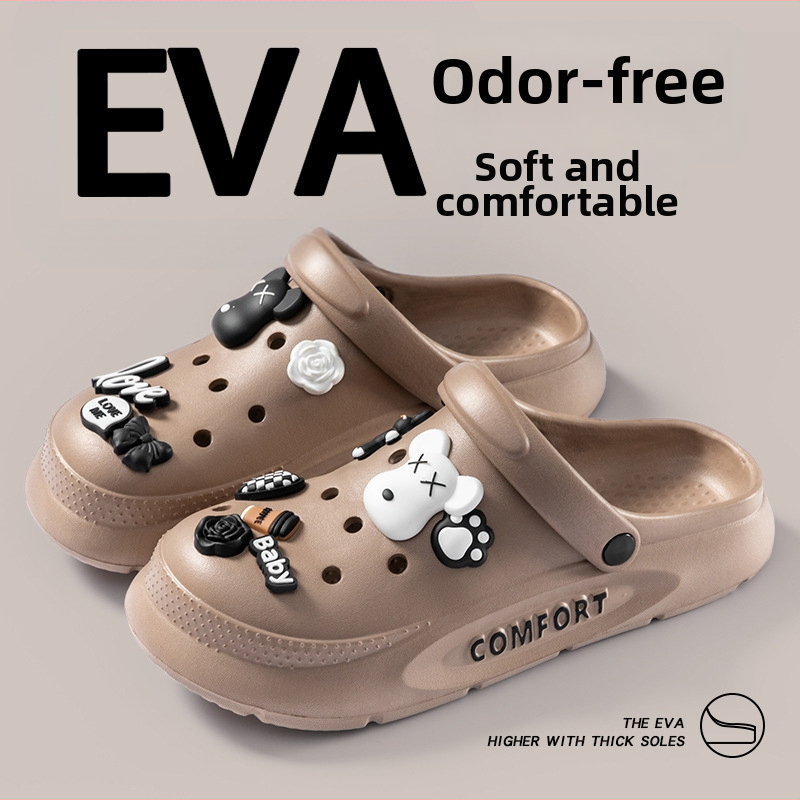 EVA sandale s debelim potplatom, protuklizne, kopča za zatvaranje, visina pete 7 cm, ljeto