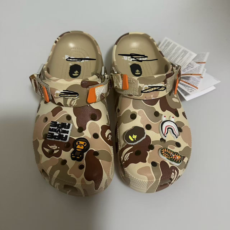 Muške sandale s kamuflažnim uzorkom, EVA gornji dio, EVA uložak, Velcro zatvaranje, niski potpetice 1-3 cm