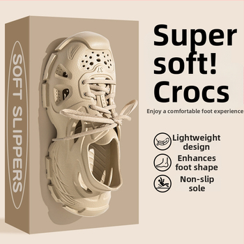 Muške EVA sandale s prednjim vezivanjem, prozračne, EVA potplat injekcijskog oblikovanja, zaobljeni vrh prstiju