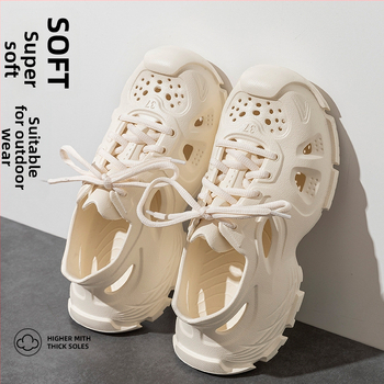 Muške EVA sandale s prednjim vezivanjem, prozračne, EVA potplat injekcijskog oblikovanja, zaobljeni vrh prstiju