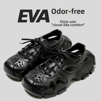 Muške EVA sandale s prednjim vezivanjem, prozračne, EVA potplat injekcijskog oblikovanja, zaobljeni vrh prstiju