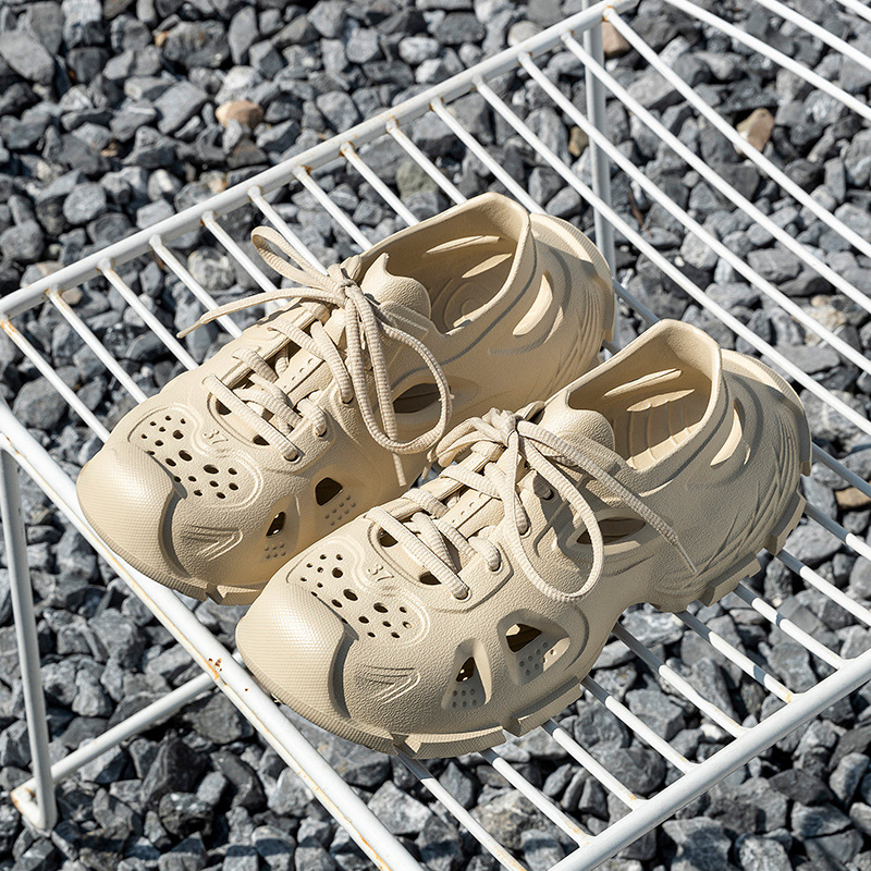 Muške EVA sandale s prednjim vezivanjem, prozračne, EVA potplat injekcijskog oblikovanja, zaobljeni vrh prstiju