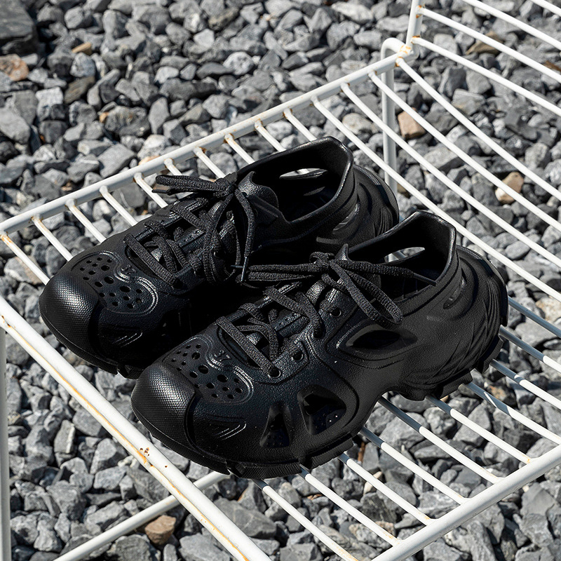 Muške EVA sandale s prednjim vezivanjem, prozračne, EVA potplat injekcijskog oblikovanja, zaobljeni vrh prstiju