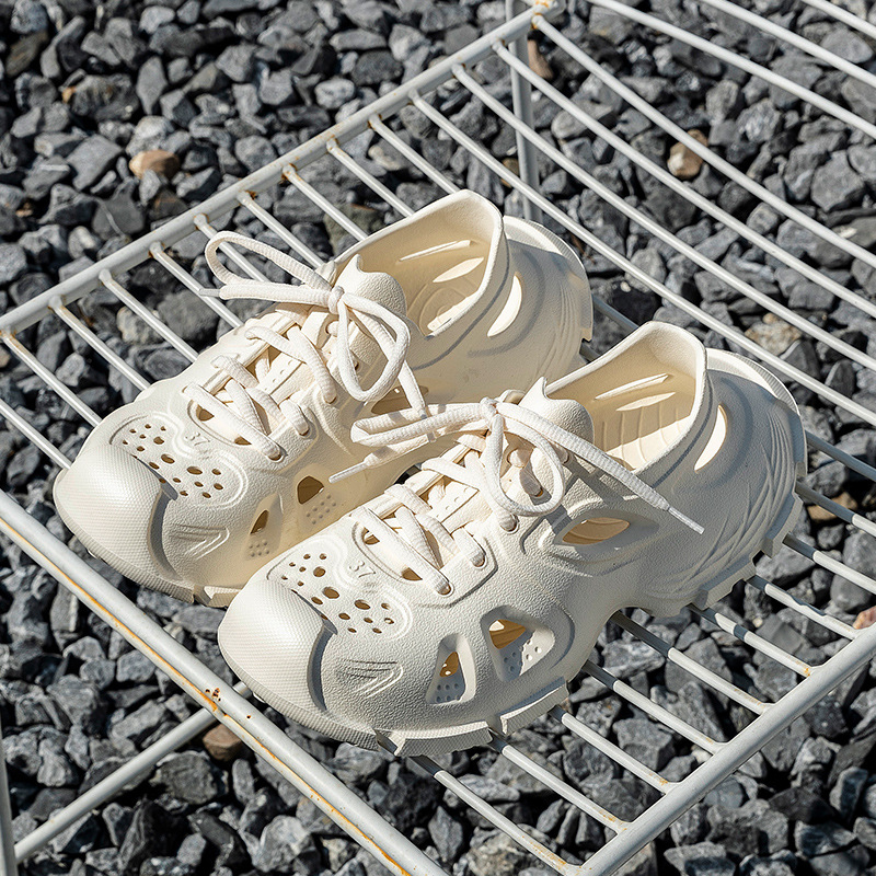 Muške EVA sandale s prednjim vezivanjem, prozračne, EVA potplat injekcijskog oblikovanja, zaobljeni vrh prstiju