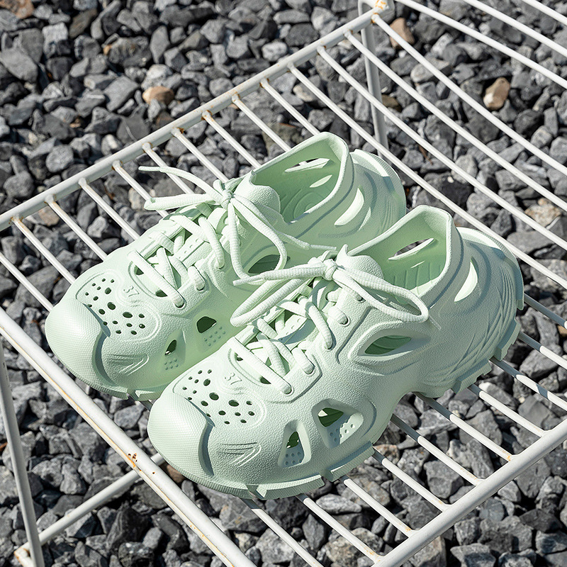 Muške EVA sandale s prednjim vezivanjem, prozračne, EVA potplat injekcijskog oblikovanja, zaobljeni vrh prstiju