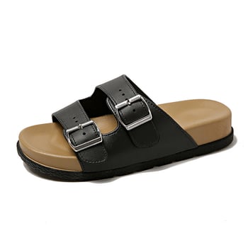 Dámske letné sandále s prackou, Birkenstock štýl, PVC horný diel a podrážka, injekčne tvarovaná podrážka, protišmyk, pohodlné