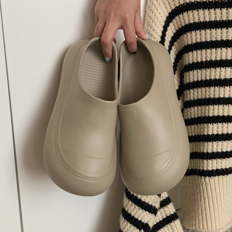 Ženske povećane cipele s EVA gornjim dijelom i EVA potplatom, slip-on mule stil, korejski stil, ljetna svakodnevna obuća za odrasle