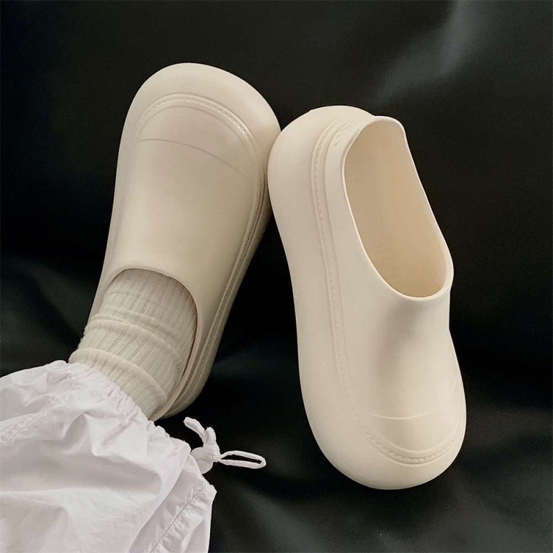 Ženske povećane cipele s EVA gornjim dijelom i EVA potplatom, slip-on mule stil, korejski stil, ljetna svakodnevna obuća za odrasle