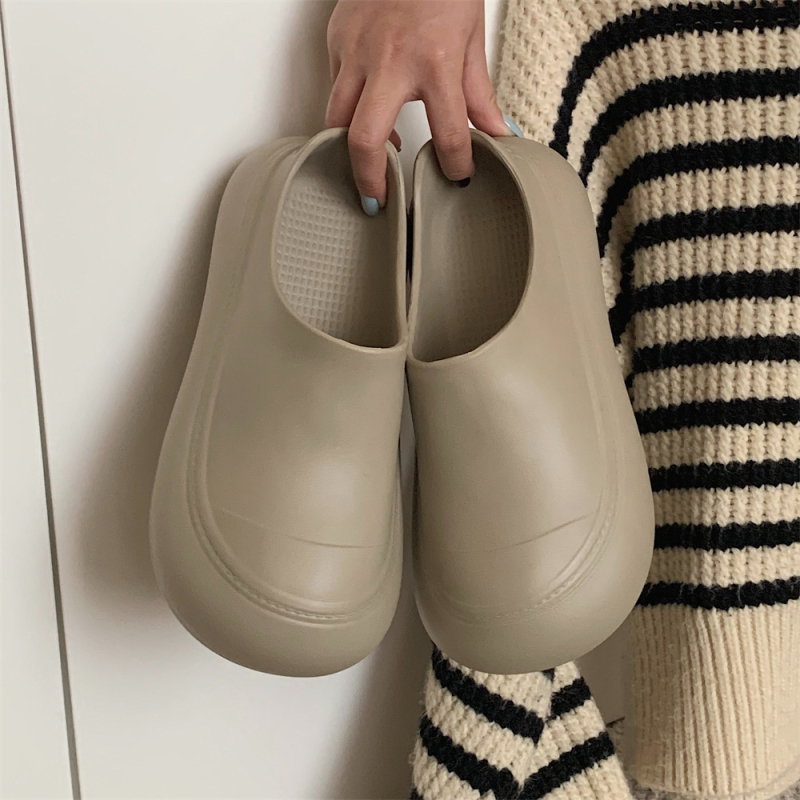 Ženske povećane cipele s EVA gornjim dijelom i EVA potplatom, slip-on mule stil, korejski stil, ljetna svakodnevna obuća za odrasle