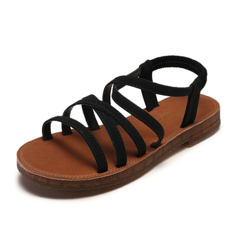 halinfer Casual Sandals - gornji dio od umjetne PU, potplat od Beef Tendon, okrugli nos, lagani, elastična traka, ležerni stil