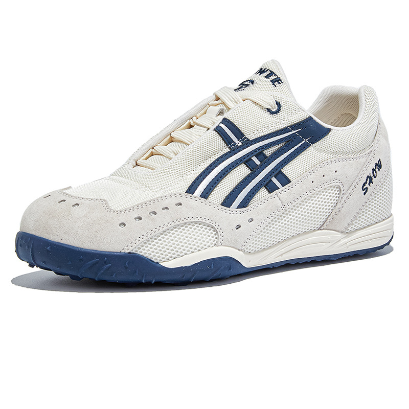 Ženski Dad Shoes s povećanjem visine 3,5 cm, gornjište od svinjske kože + sintetičke kože + tekstila, prednje vezanje, gumena potplata s wafelnim uzorkom, srednja peta 3-5 cm