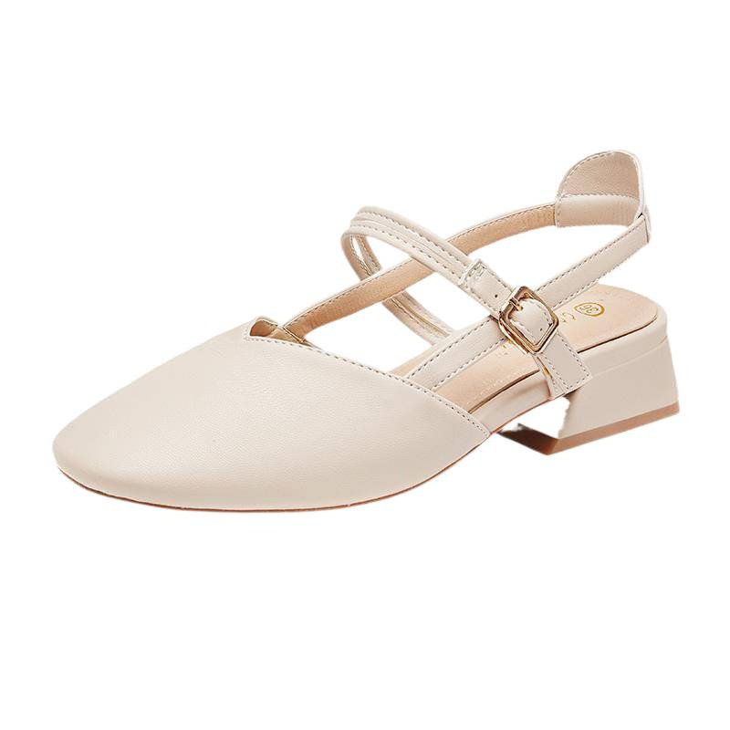 Sandale inspirirane cheongsam, s jednim remenom, srednja peta, gornji dio od pamuka, TPR potplat, moderni minimalistički stil