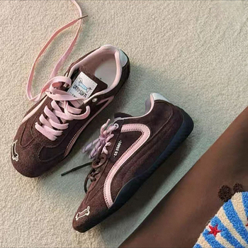 Ženské tréningové tenisky, PU vrchná časť, gumová podrážka, šnúrky, guľatý špič, EVA stielka