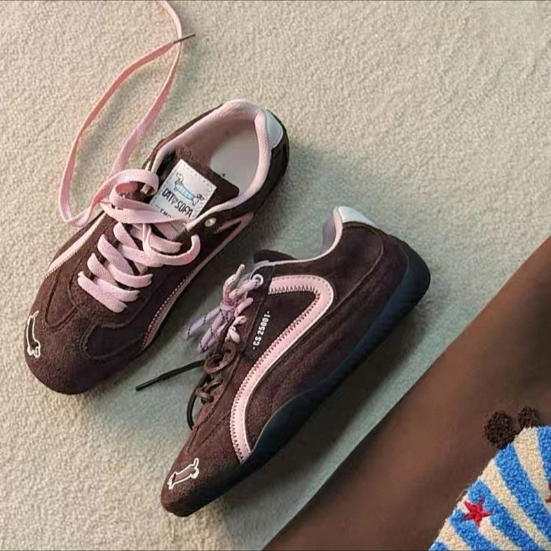 Ženské tréningové tenisky, PU vrchná časť, gumová podrážka, šnúrky, guľatý špič, EVA stielka