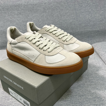 Casual prozračne tenisice od kravlje kože, s prednjim vezivanjem, podstava od ovčje kože, gumeni potplat