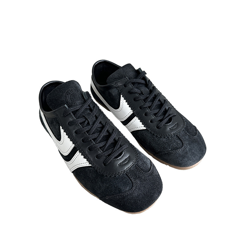 Unisex tenisice za trening od prave kože, okrugla prst, niski pet, gumeni đon i podstava od ovčje kože