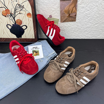 Forrest Gump ženske tenisice - prava koža, dvostruki gornji dio, unutarnje povećanje visine, vezice, gumeni potplat, PU ulošak