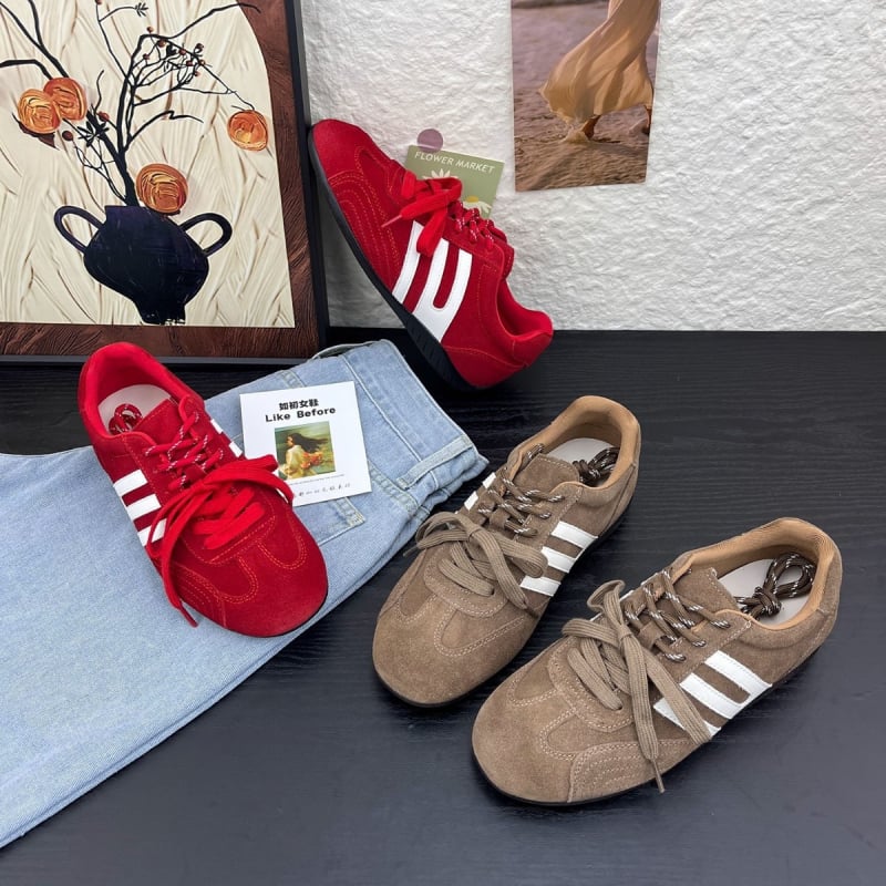 Forrest Gump ženske tenisice - prava koža, dvostruki gornji dio, unutarnje povećanje visine, vezice, gumeni potplat, PU ulošak