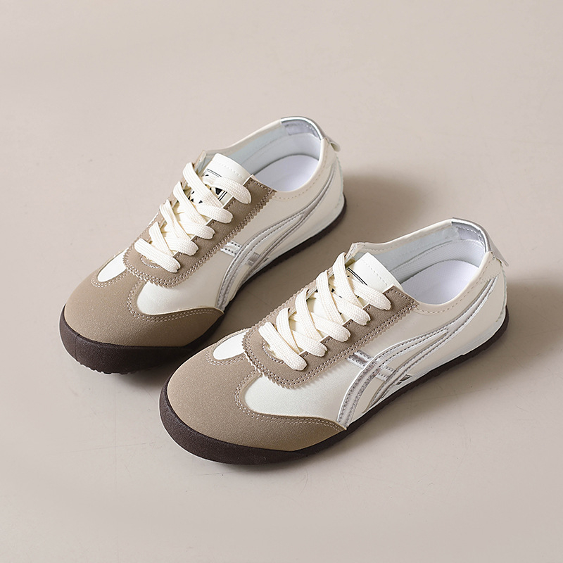 Ženske tenisice za trening s PU gornjim dijelom, vezanje, gumom podlogom, mrežasti unutarnji dio, peta 3–5 cm