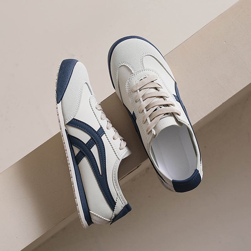 Ženske tenisice za trening s PU gornjim dijelom, vezanje, gumom podlogom, mrežasti unutarnji dio, peta 3–5 cm