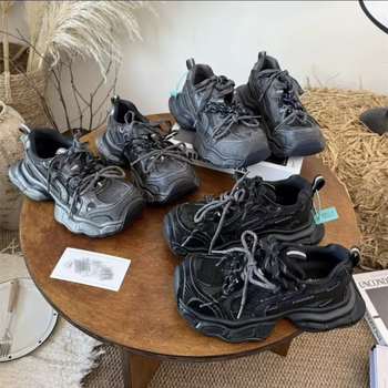 Ženske tenisice s debelim potplatom, korejski stil, visina potplata 3–5 cm, prednje vezanje, pogodne za zimu, proljeće i jesen