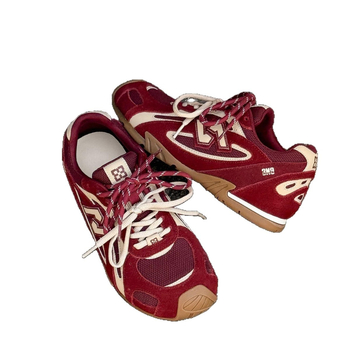 Ženske tenisice German Army Trainer s nubukom za gornji dio, mrežasti unutarnji dio, okrugli vrh, prednje vezivanje, peta 3–5 cm