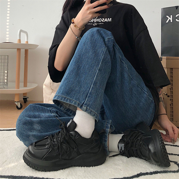 Ženske tenisice s povećanjem visine 3–5 cm, PU gornji dio, visok gležanj 3–7 cm, gumeni potplat