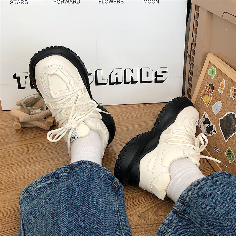 Ženske tenisice s povećanjem visine 3–5 cm, PU gornji dio, visok gležanj 3–7 cm, gumeni potplat