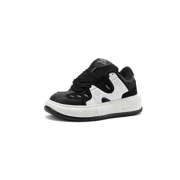 Unisex casual tenisice s vintage debelim potplatom, color-block uzorak, gornji dio od sintetičke kože, niski vrh, vezanje (Peta: EVA; Uložak: Tekstil)