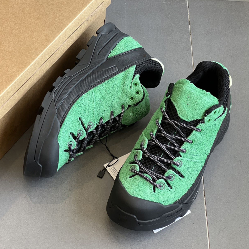 Ženski Dad Shoes od velura, niski gornji dio, zaobljeni nos, gumeni potplat, 1–3 cm peta